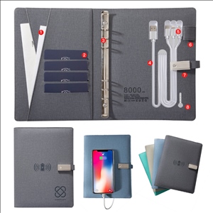 Business Padfolio Notebook With 16GB Usb Drive/Charging
